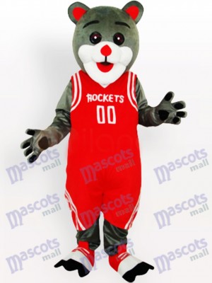 Déguisement drôle de mascotte d'ours de Rockets de Houston