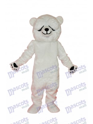 Costume de mascotte des ours polaires simple et honnête Animal