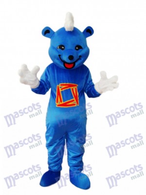 Déguisement d'ours bleu mascotte animal