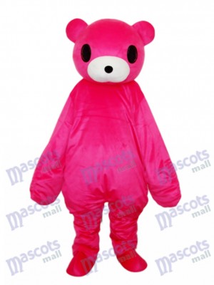 Costume adulte mascotte ours rouge