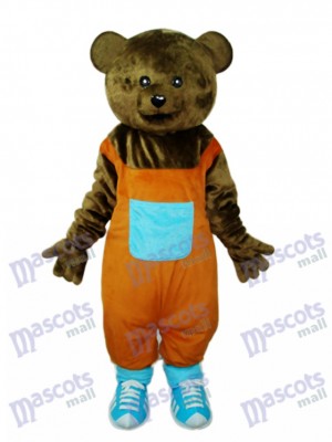 Mascotte ours en peluche Costume adulte Animal