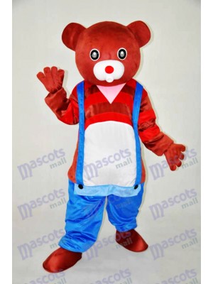 Déguisement de mascotte ours en peluche ours brun animal