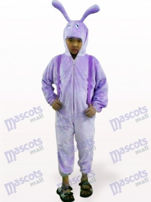 Costume de mascotte d'insecte d'oeil ouvert d'escargot pourpre d'enfants