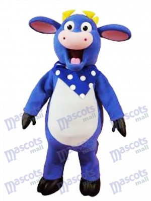 Blue Benny The Bull Mascot Costume