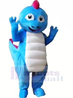 Gros Bleu Dragon Mascotte Les costumes Animal