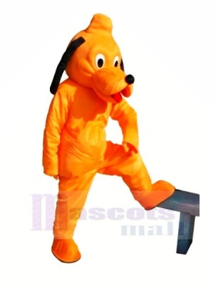 Mignonne Orange Chien Mascotte Les costumes Pas cher