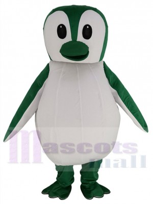 Pingouin vert et blanc mignon Costume de mascotte Animal