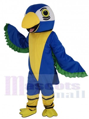 Perroquet bleu mignon Oiseau Costume de mascotte Animal