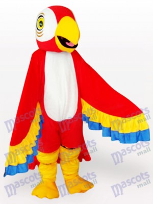 Costume de mascotte d'oiseau perroquet rouge