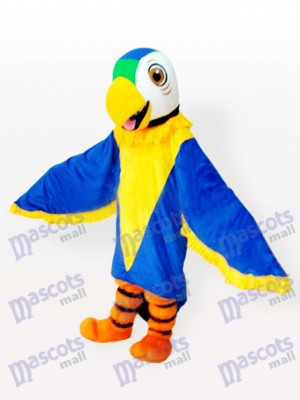 Costume drôle de mascotte d'oiseau de perroquet