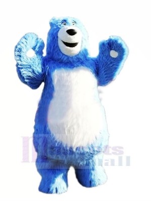 Fort Bleu Ours Mascotte Les costumes Animal