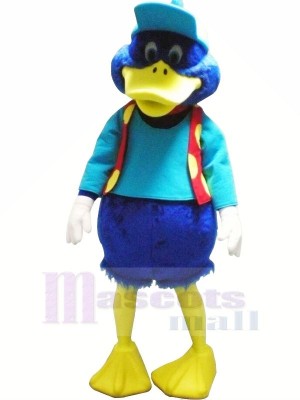 Bleu canard avec rouge Gilet Mascotte Les costumes Animal