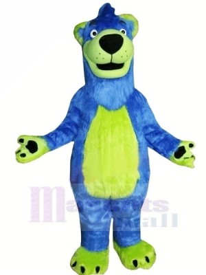 Bleu et vert Ours Mascotte Les costumes Animal