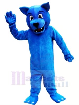 Marrant Bleu Léopard Mascotte Les costumes Animal