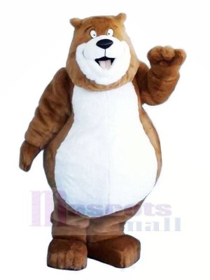 Graisse marron Ours Mascotte Les costumes Animal