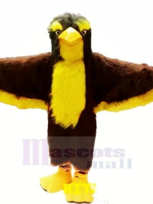 Marron et Jaune Aigle Mascotte Les costumes Animal