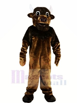 Fort marron Taureau Mascotte Les costumes Animal