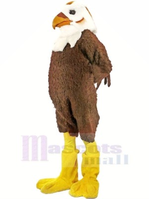 Fort marron et blanc faucon Mascotte Les costumes Animal