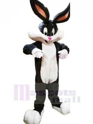 Mignonne lapin avec Longue Oreilles Mascotte Les costumes Animal