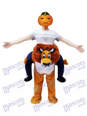 Costume Piggy Back Madagascar Alex le Lion Costume Mascotte Carry Me