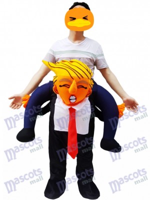 Carry Me Costume président américain Trump Piggy Back Costume de mascotte