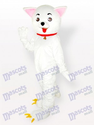 Costume de mascotte adulte rose des chats Kitty Cat blanc