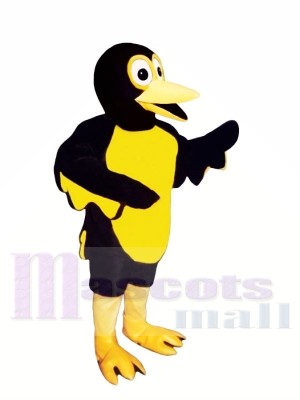 Jaune et Noir Coucou Oiseau Mascotte Les costumes Animal