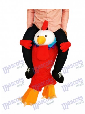 Piggyback Red Chick Portez-moi le costume de mascotte de coq