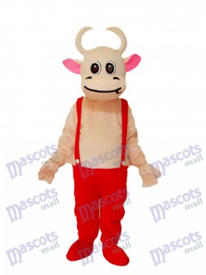 Costume Rouge Mascotte de Vache Rouge Costume Animal