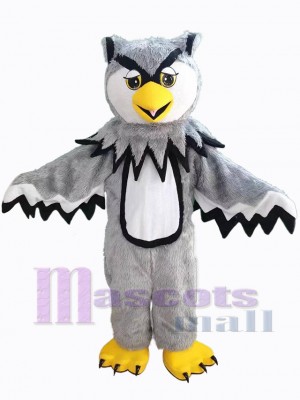Hibou gris Mascotte Costume Animal