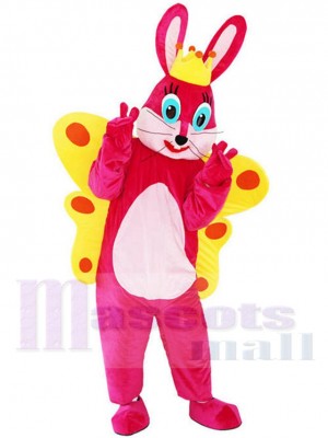 Papillon Lapin Mascotte Costume Dessin animé