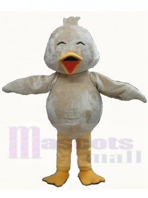 Mignon bébé oiseau blanc Mascotte Costume Animal