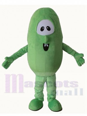 Concombre vert drôle Mascotte Costume Dessin animé