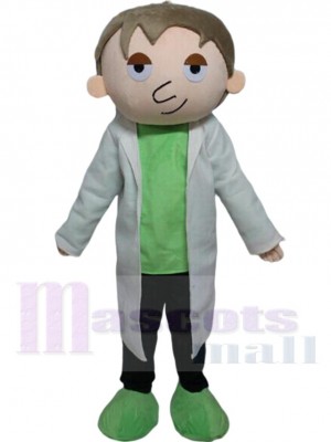Médecin homme costume de mascotte