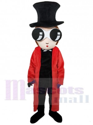 Magicien costume de mascotte