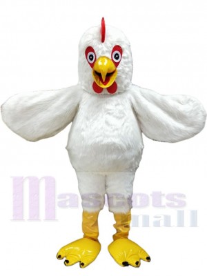 Coq Blanc En Peluche Coq Mascotte Costume Animal