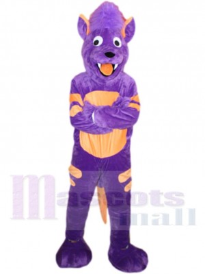 Loup violet drôle Mascotte Costume Animal