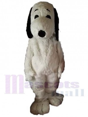 Chien blanc mignon Mascotte Costume Pour les têtes de mascotte adultes