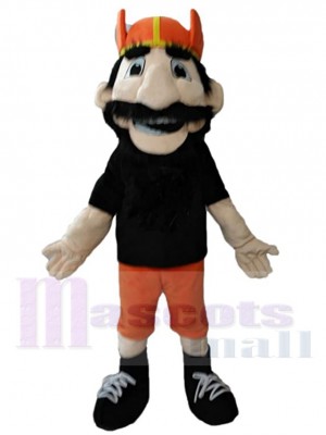 Tee-shirt pirate noir Mascotte Costume Pour les têtes de mascotte adultes