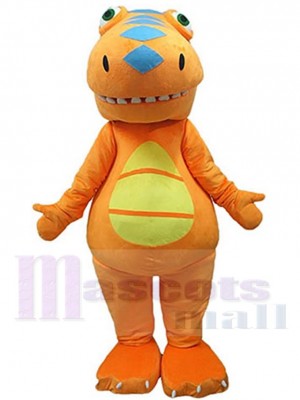 Train de dinosaures Buddy Mascotte Costume Pour les têtes de mascotte adultes