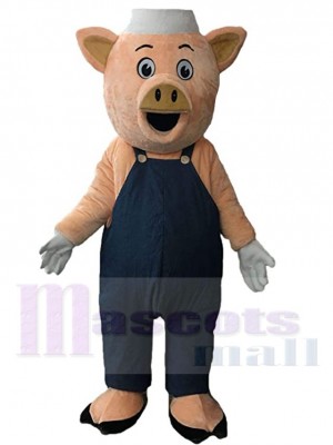 Cochon joufflu Mascotte Costume Pour les têtes de mascotte adultes