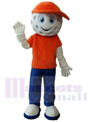 Garçon de golf Mascotte Costume Pour les têtes de mascotte adultes