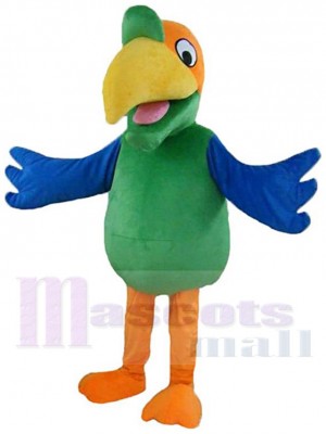 Oiseau perroquet costume de mascotte