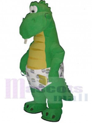 Bébé dinosaure vert Mascotte Costume Animal