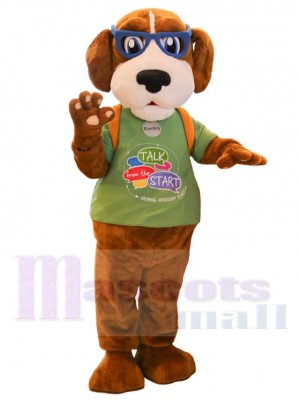 Chien lecteur rocheux Mascotte Costume Animal