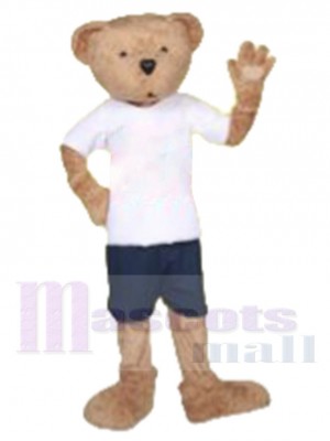 Ted E Ours Mascotte Costume en tee-shirt blanc Animal