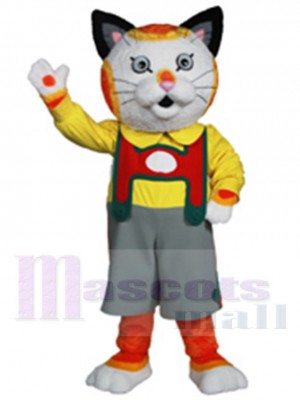 Chat Huckle Mascotte Costume Dessin animé