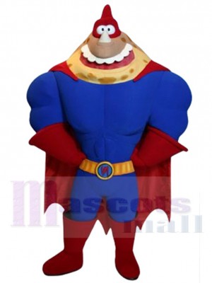 Super héros Vengeur cornu Mascotte Costume Dessin animé