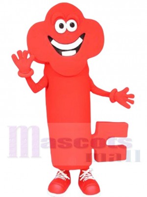 Clé Toon drôle de rouge Mascotte Costume Dessin animé
