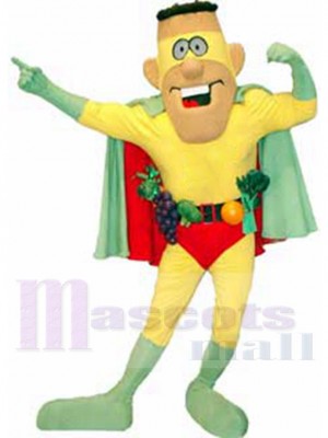 Capitaine 5 par jour costume de mascotte